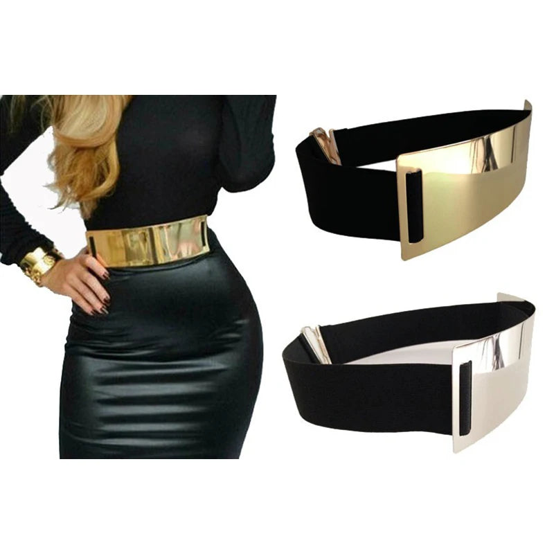 Unique Gold Silver Belt’s/Classy Elastic Brand Belt’s//5 color’s Available/Perfect For Dresses.