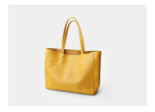 Genuine Leather Luxury Tote Bag – Timeless Everyday Elegance