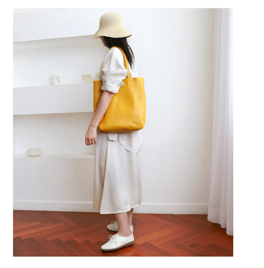 Genuine Leather Luxury Tote Bag – Timeless Everyday Elegance