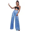 Elegant High-Waist Sequin Wide Leg Pants – Luxury Evening Statement Trousers for Women | Modern Blend Boutique