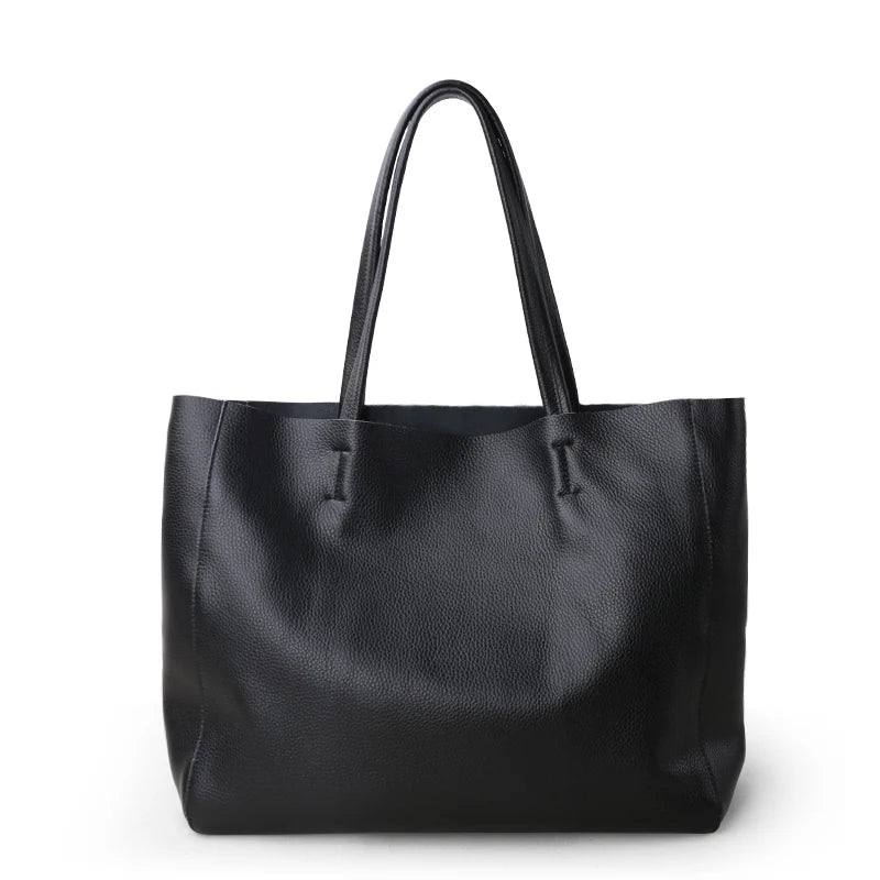Genuine Leather Luxury Tote Bag – Timeless Everyday Elegance
