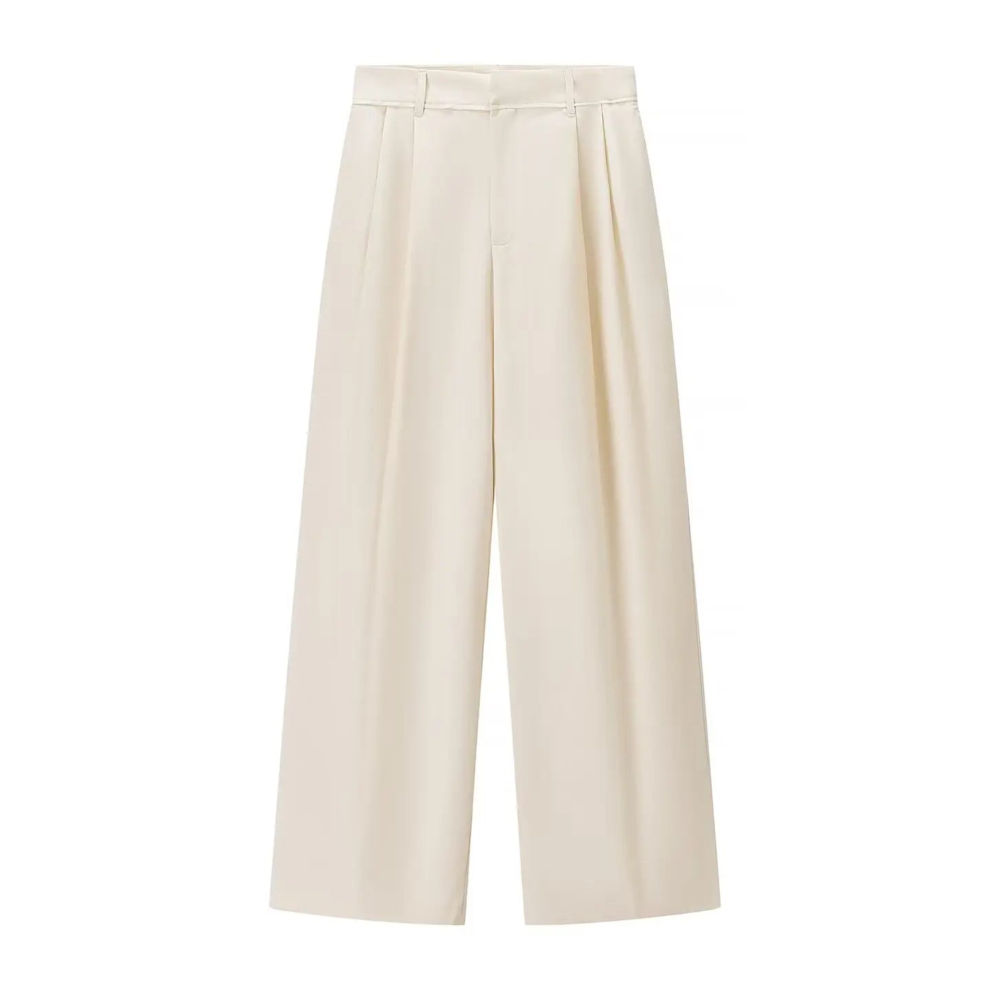 New Fashioned Chic Pant’s/Modern Style PB&ZA Designed/Wide Leg Draped Pants/Vintage High Waist Female Trouser’s.