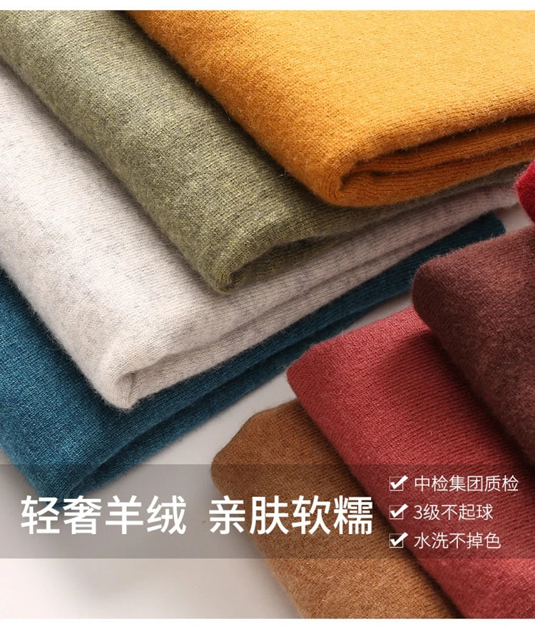 Luxury 100% Cashmere Turtleneck Sweater – Ultra Soft Classic Fit