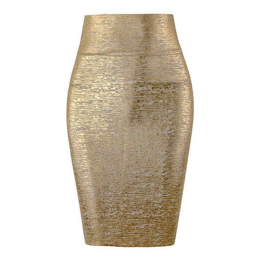 High-Waisted Black Bodycon Pencil Skirt | Stretchy Slim-Fit Midi Skirt for Women | Elegant Shaping Skirt