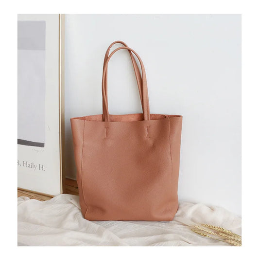 Genuine Leather Luxury Tote Bag – Timeless Everyday Elegance