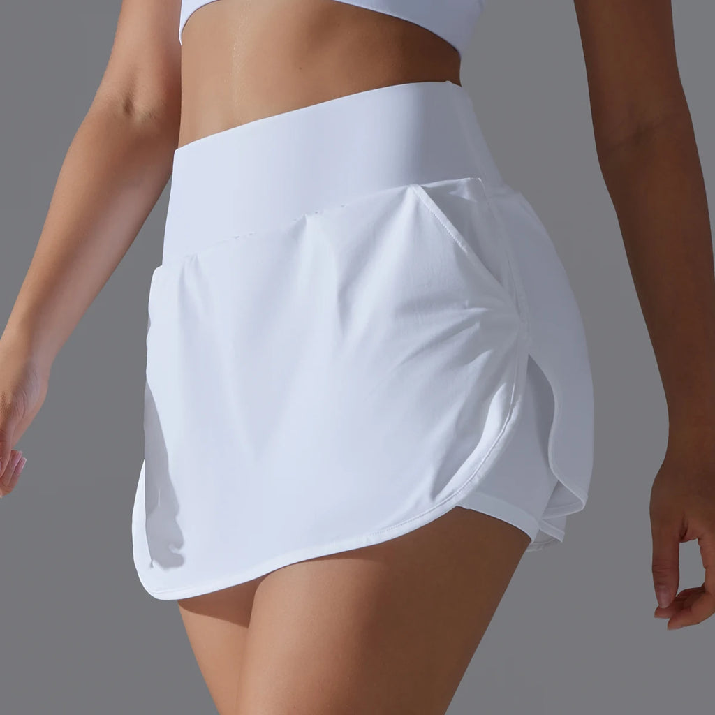 Fashioned Two Piece Lighted Weight  Dance Workout Skirt/Women Running Yoga Wear Tennis Skirts.
