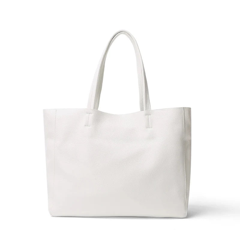 Genuine Leather Luxury Tote Bag – Timeless Everyday Elegance