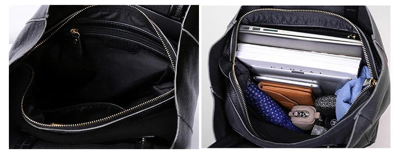 Genuine Leather Luxury Tote Bag – Timeless Everyday Elegance