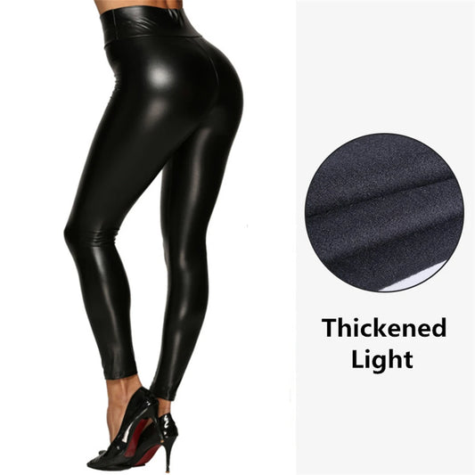 Sexy High waist PU Leather Pants/Black Long Skinny Pencil Pants/Strearwear Trousers Women Clothing Leggings.
