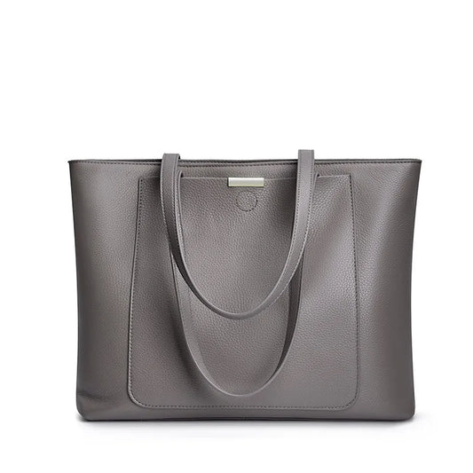 Luxury Genuine Leather Tote Bag for Women – Elegant Anti-Theft Work & Everyday Shoulder Handbag