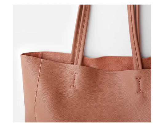 Genuine Leather Luxury Tote Bag – Timeless Everyday Elegance