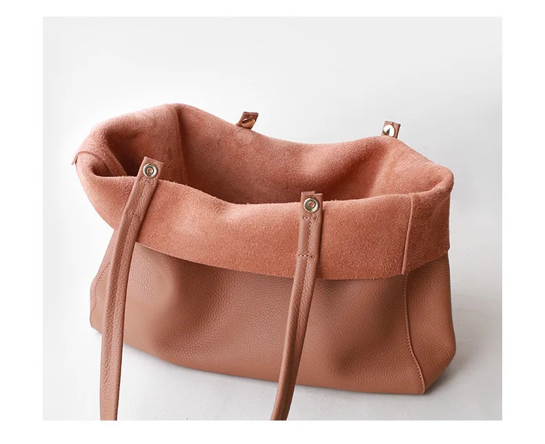 Genuine Leather Luxury Tote Bag – Timeless Everyday Elegance