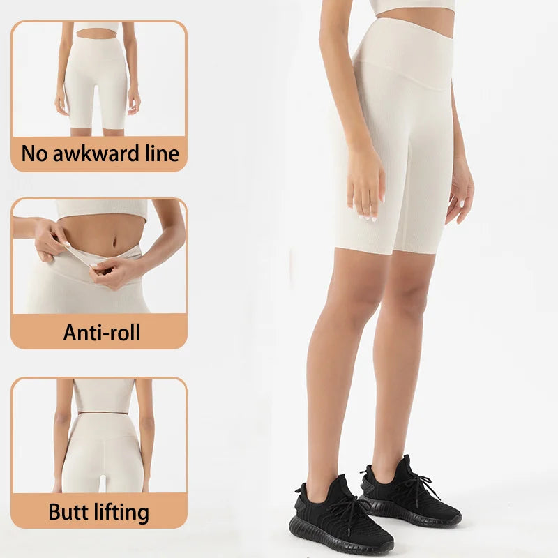 Customized Modest Ribbed Set/Quick Dry Sports Bra Set/Women Solid Pattern Yoga Fitness Vest/Shockproof Thread Short Sleeve