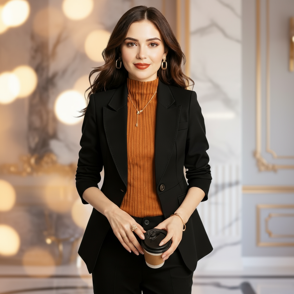 New Arrival Women’s Single Breasted Formal Suit/Regular Fit/Elegant Slim Business Suit’s/Women Windbreaker Suits Professional.