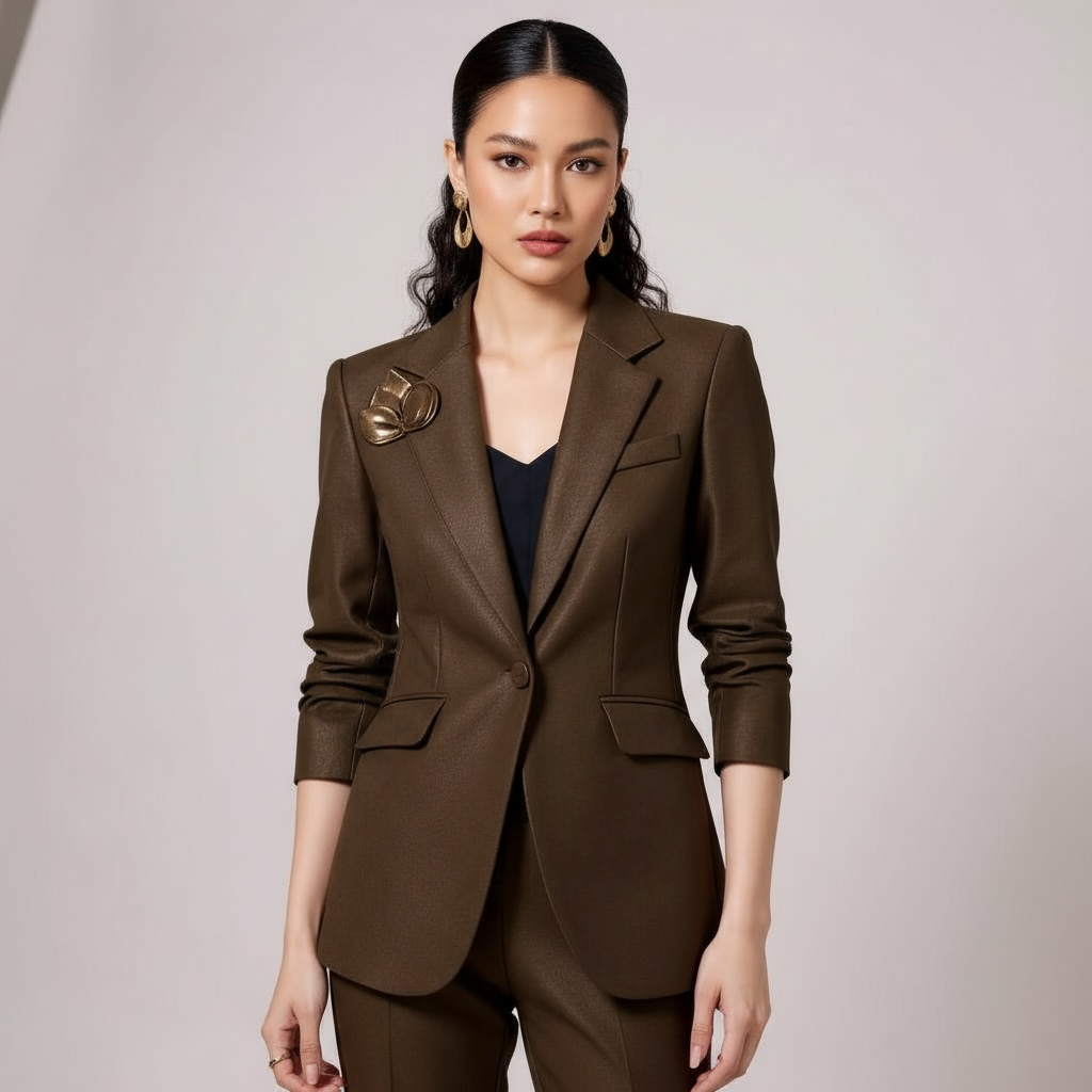 Sophisticated Winter Suit/Office Ladies Business Work/2 Piece Set Formal Blazer/Jacket And Trouser.