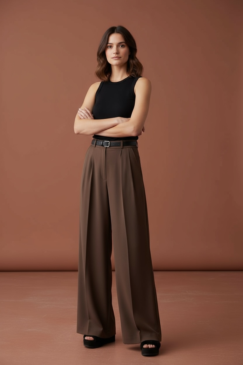 Daily Baggy Khaki Pant’s/Wide Leg Corduroy Pant’s/High Waist Casual Pant’s/Woman Zipper Button Fly Straight Trouser’s.