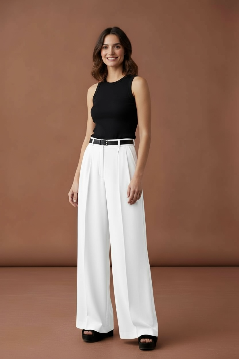 Daily Baggy Khaki Pant’s/Wide Leg Corduroy Pant’s/High Waist Casual Pant’s/Woman Zipper Button Fly Straight Trouser’s.