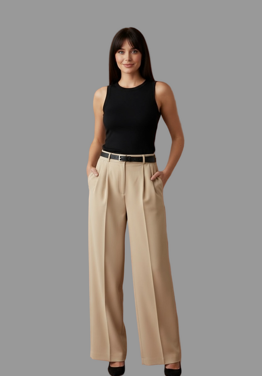 Daily Baggy Khaki Pant’s/Wide Leg Corduroy Pant’s/High Waist Casual Pant’s/Woman Zipper Button Fly Straight Trouser’s.