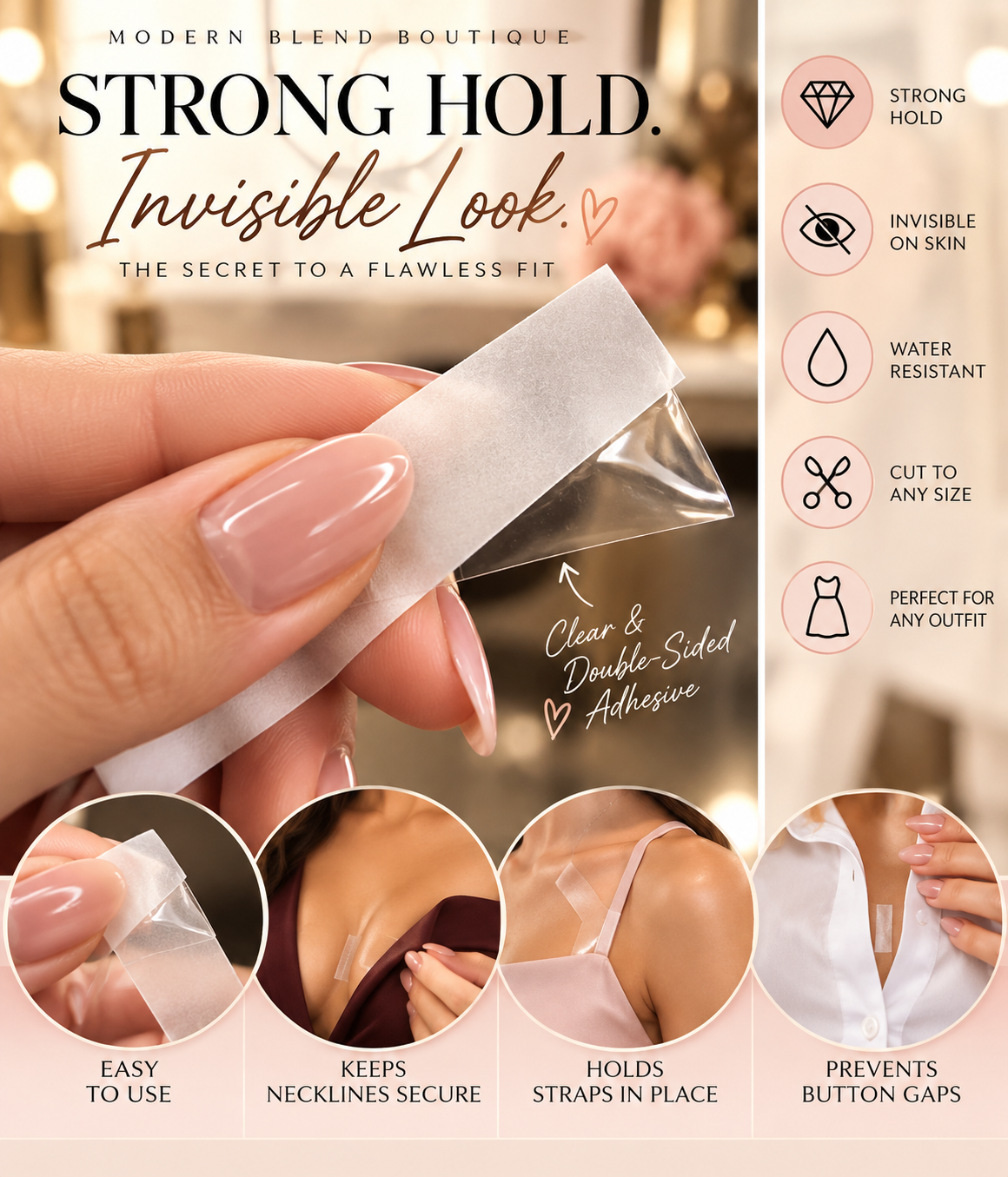 Invisible Double-Sided Fashion Body Tape