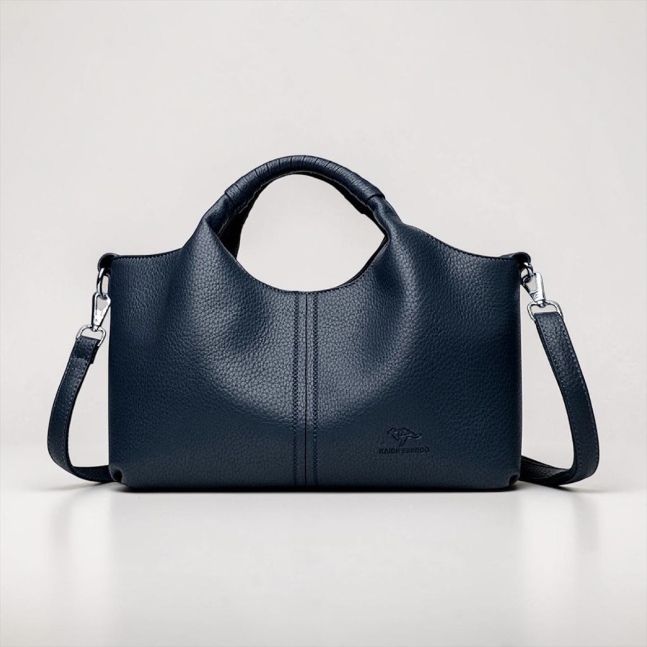 Timeless Soft Leather Shoulder Tote – Elegant Structured Crossbody Handbag for Women | Modern Blend Boutique