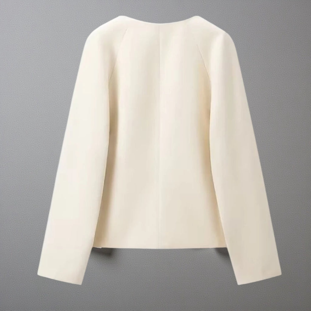 Strapped V Neck Elegant Blazer/New Long Sleeve/Metal Buckle Jacket Fashion Tide Autumn.