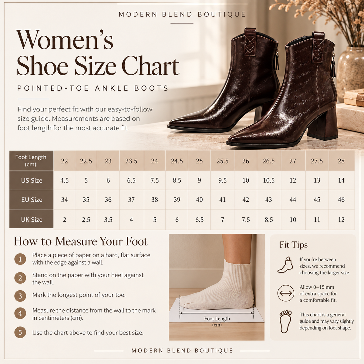 Women’s Vintage Pointed-Toe Ankle Boots – Leather-Look Chunky Block Heel, Back-Zip Dress Booties | Fall Winter