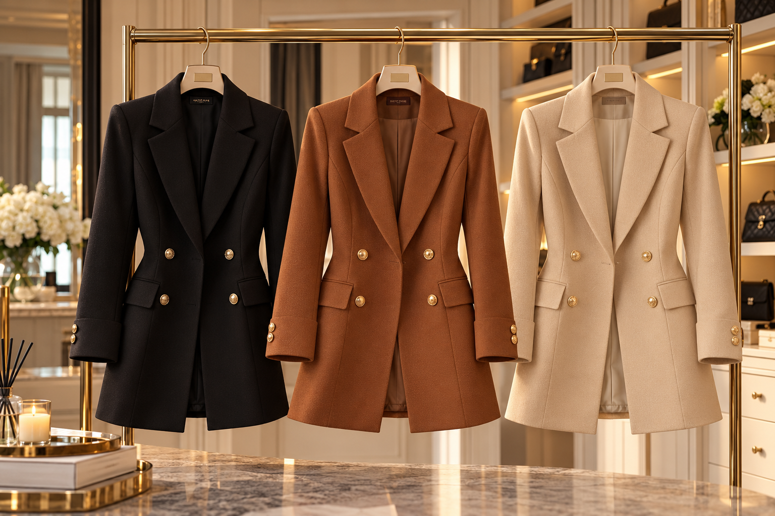 Timeless Elegance Longline Double-Breasted Blazer|Modern Blend Boutique | Elevated Women’s Workwear
