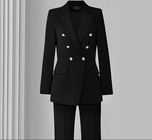 Rose Red Spring and Autumn Women's Casual Letter Suit Jacket