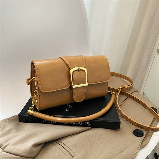 Accessible Luxury Mk Sky Authentic Handbag/Classy Stylish Textured Crossbody/Large Resistant Capacity Minority All-Match Shoulder.