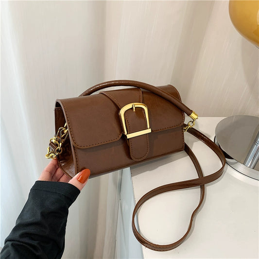 Accessible Luxury Mk Sky Authentic Handbag/Classy Stylish Textured Crossbody/Large Resistant Capacity Minority All-Match Shoulder.