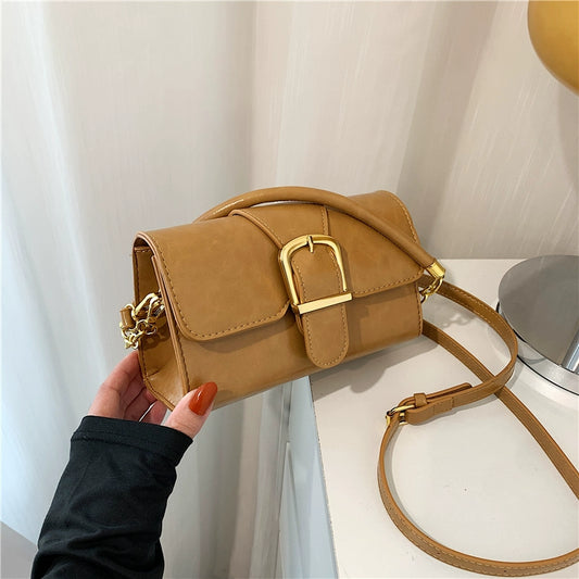 Accessible Luxury Mk Sky Authentic Handbag/Classy Stylish Textured Crossbody/Large Resistant Capacity Minority All-Match Shoulder.