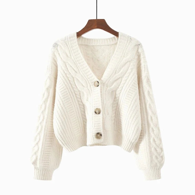 Solid Knitted Cardigan Coat’s/Winter Fashion Long Sleeve Casual Jacket/Tops Knitwear