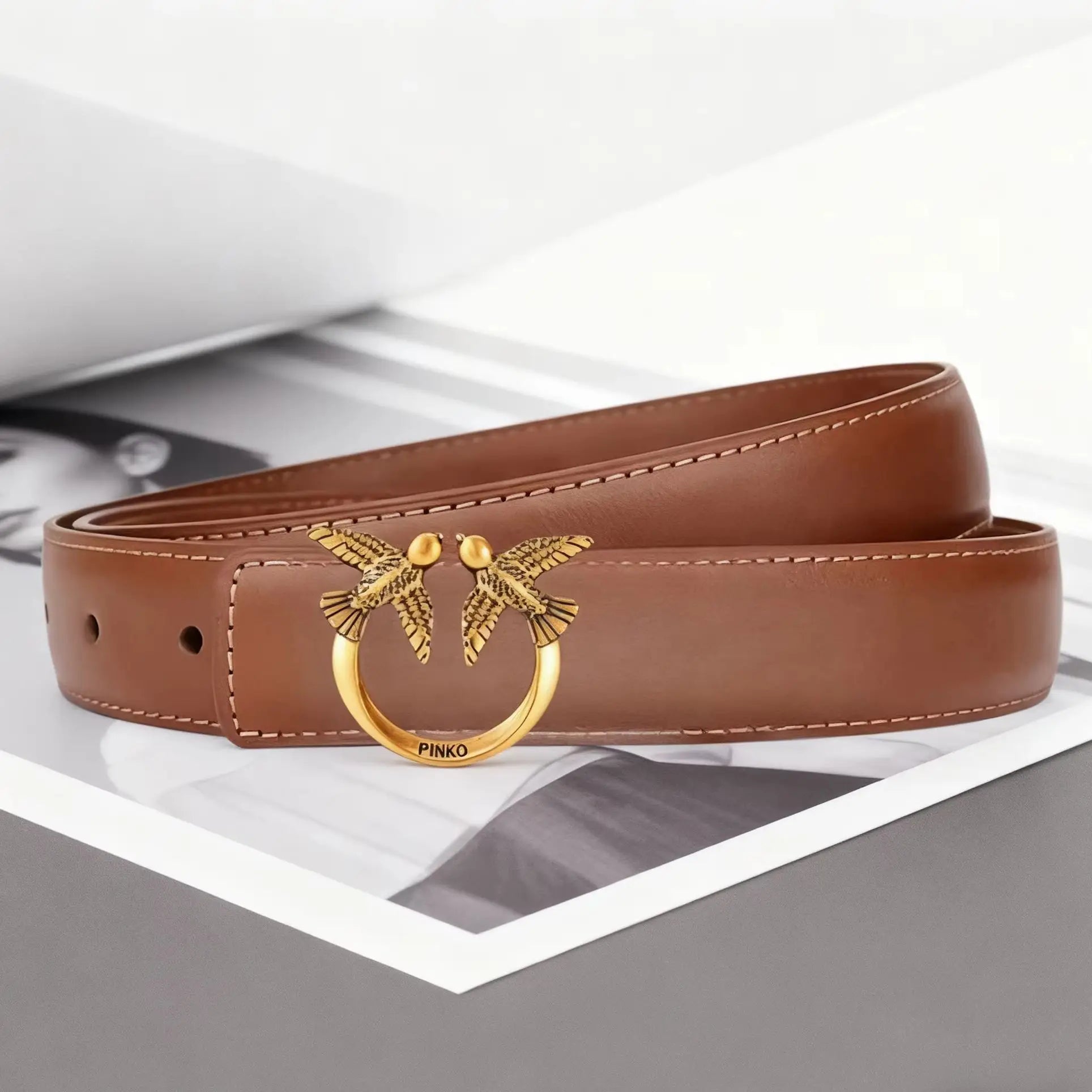 Genuine Leather Belt/Jean Minimalist Belt/ Stylish Casual Belt’s/Fashion Western/Trendy Waist Cincher Female Accessories.