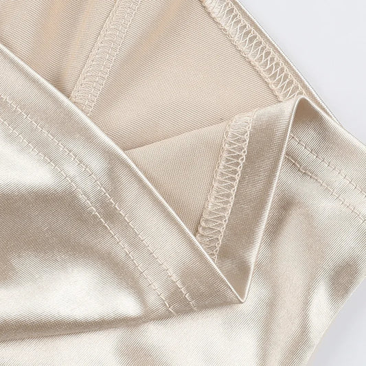 Champagne Satin Sculpt Corset Top