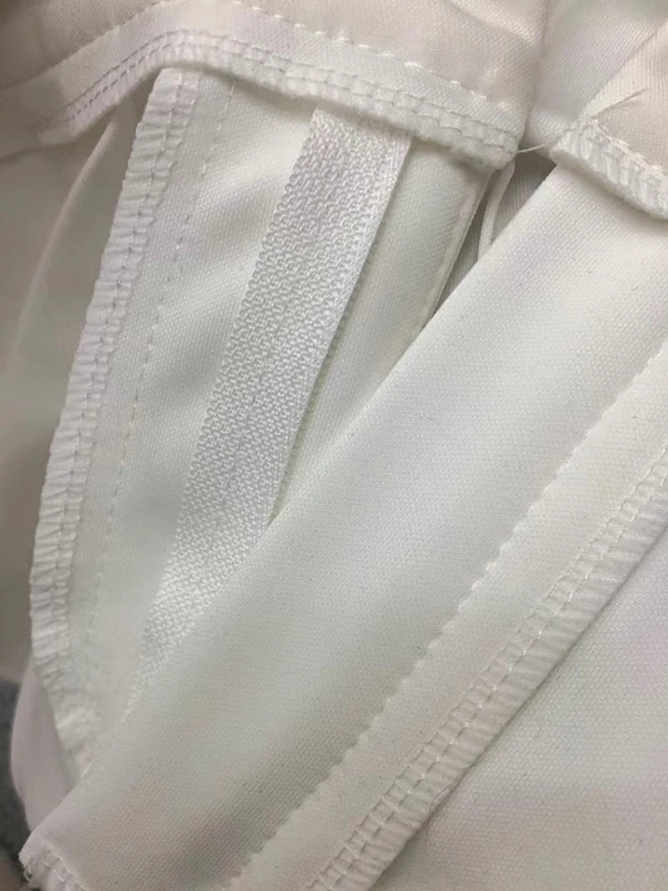 High-Waist White Flared Pants for Women | Elegant Bootcut Dress Trousers