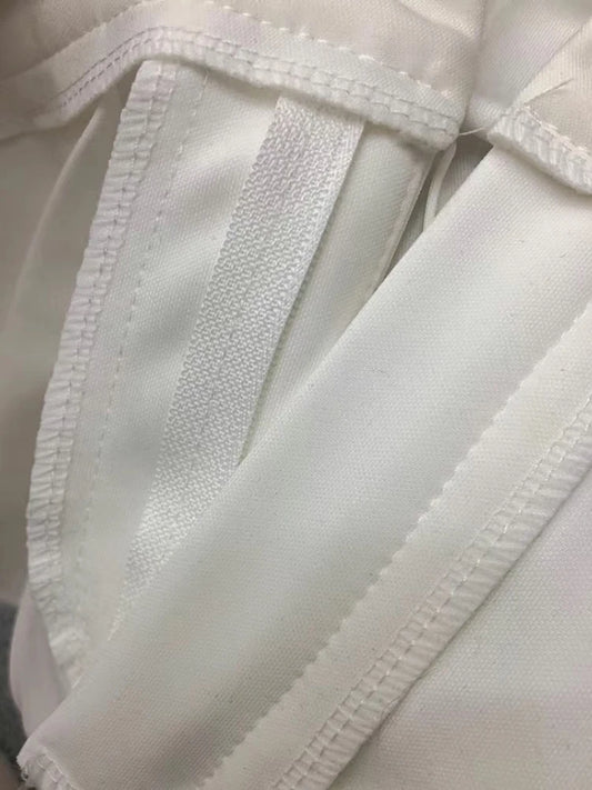 High-Waist White Flared Pants for Women | Elegant Bootcut Dress Trousers