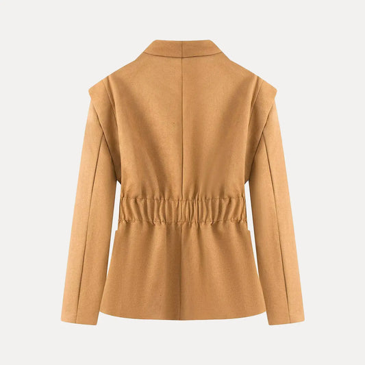 2026 Premium Women’s Slimming Shoulder Pad Suit Jacket – Neutral Style Short Coat ✨