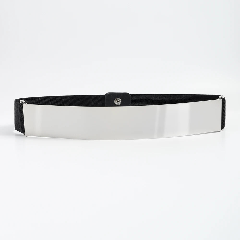 Stylish Metallic Sequin Belt’s/ Women's Elastic Belt/Exaggerated Personality Wide Waist Accessories.