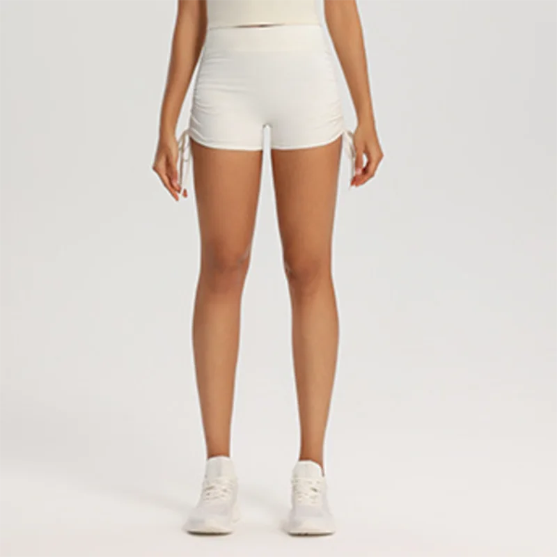 Women's High Waisted Drawstring Shorts Sexy Butt Lifting Gym Yoga Running Shorts Quick Dry Workout Activewear