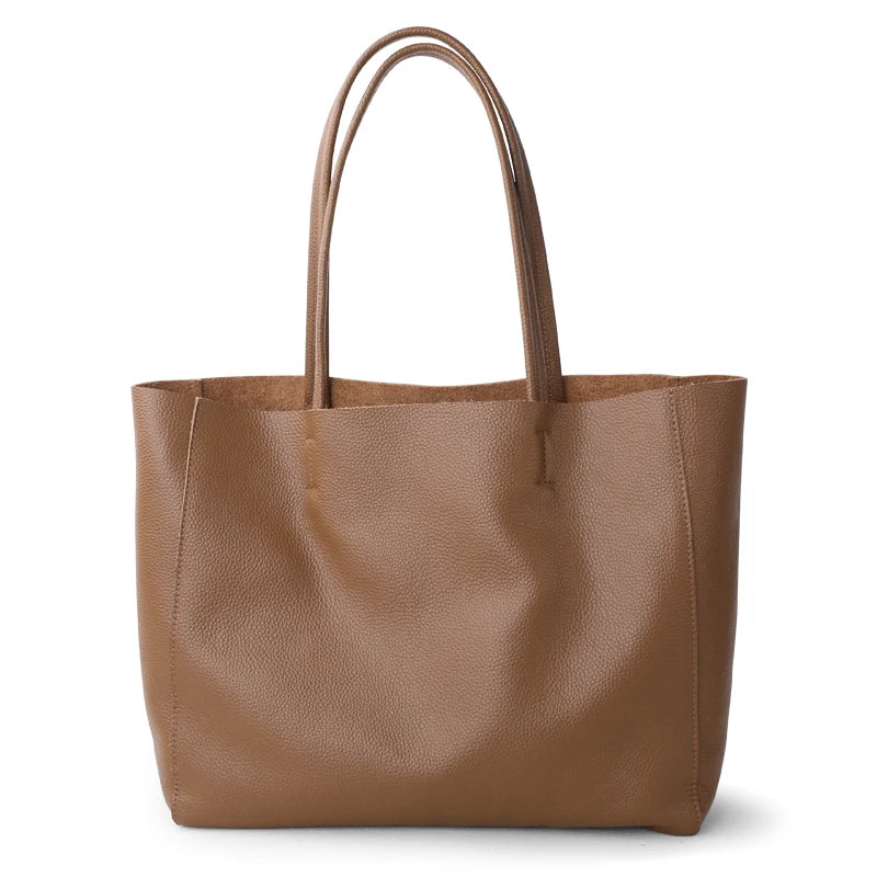 Genuine Leather Luxury Tote Bag – Timeless Everyday Elegance