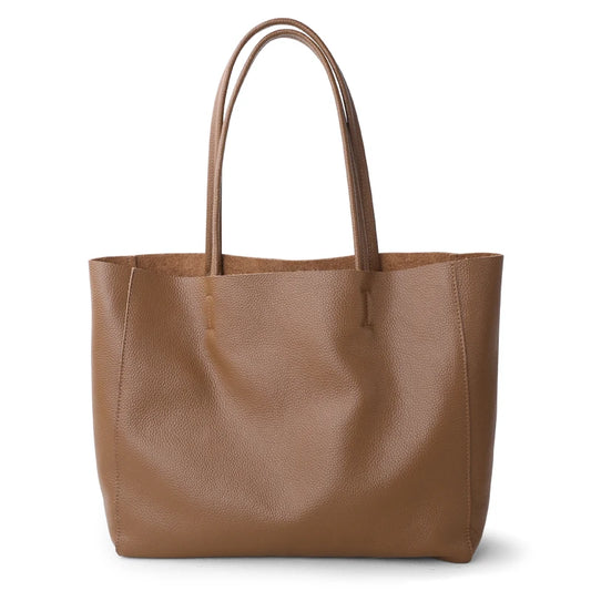 Genuine Leather Luxury Tote Bag – Timeless Everyday Elegance