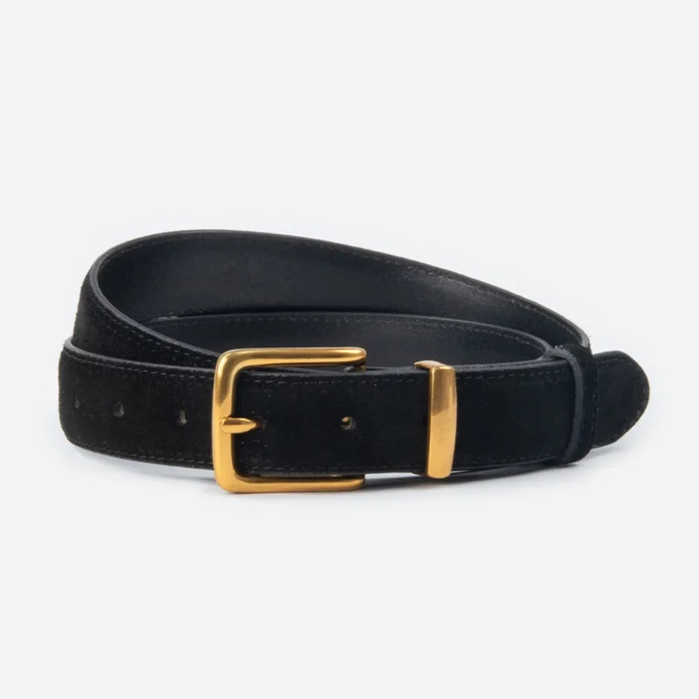 Women Luxury Design Suede Leather Belt Casual Versatile Business Waist Strap Trendy Trouser Dress Belts Gifts