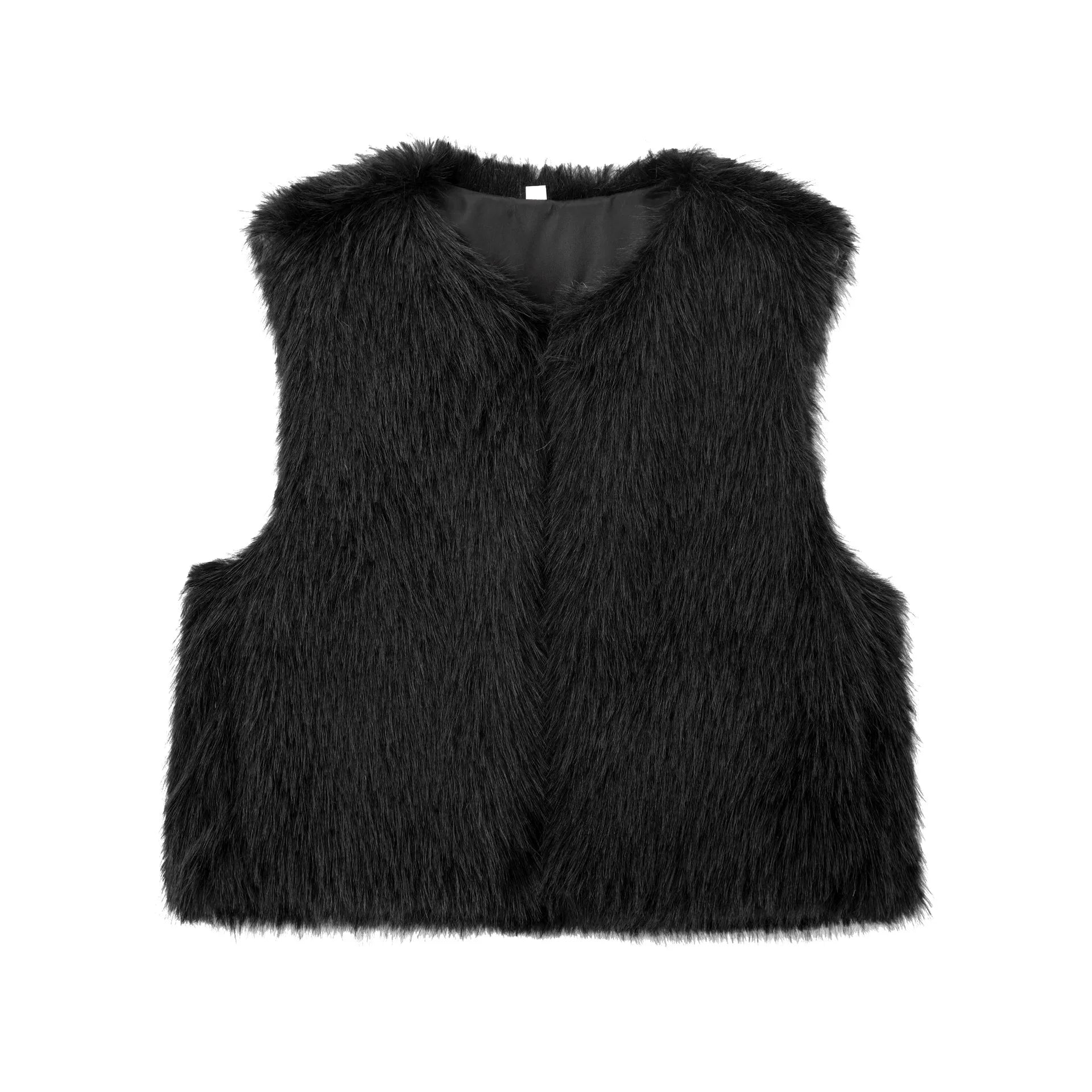 Women's Autumn Winter Faux Fur/ Warm Vest Casual Vest Coat/Sleeveless Jacket Fashion Streetwear New Outerwear.