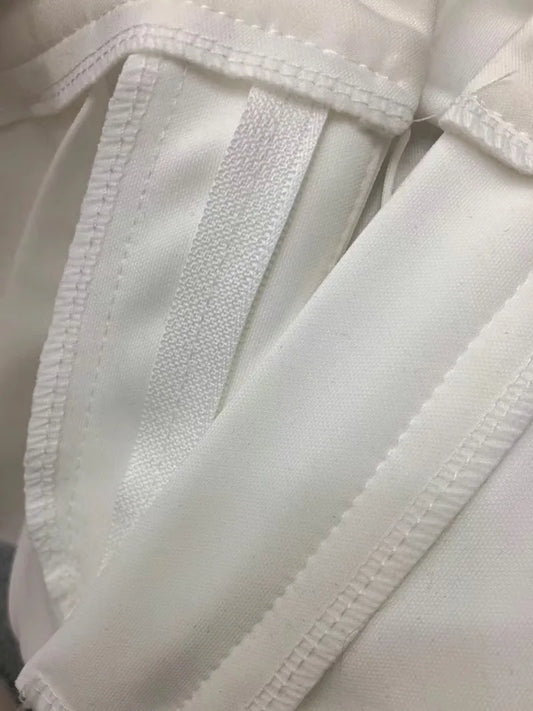 High-Waist White Flared Pants for Women | Elegant Bootcut Dress Trousers