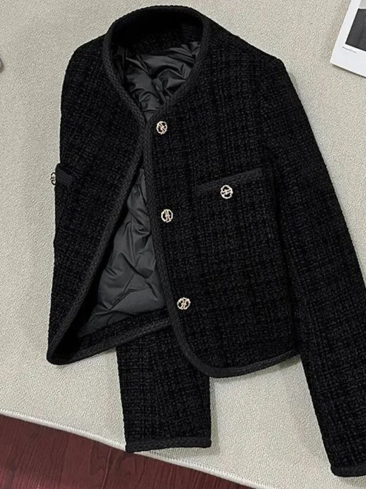 High-end Tweed Coat/Noble French Elegant Fashionable/Versatile Short Jacket.