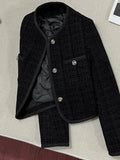 High-end Tweed Coat/Noble French Elegant Fashionable/Versatile Short Jacket.