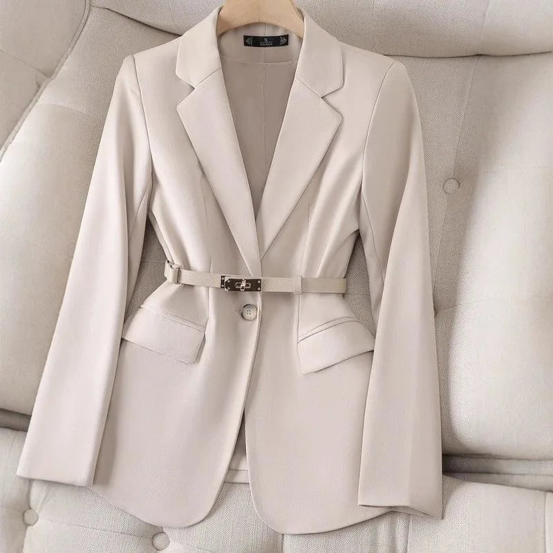Autumn Professional Small Blazer/Women's Design Sense Niche Fashion Casual Temperament Commuter Small Suit.