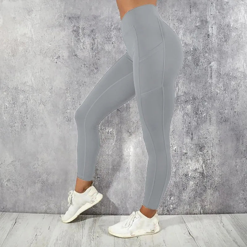 Yoga Fitness Legging’s/High Waist Tight’s /With Pocket’s/ Gym Workout Running Stretchy Sexy Butt Liftting Casual Skinny Pants