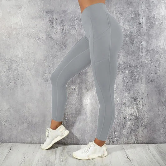Yoga Fitness Legging’s/High Waist Tight’s /With Pocket’s/ Gym Workout Running Stretchy Sexy Butt Liftting Casual Skinny Pants