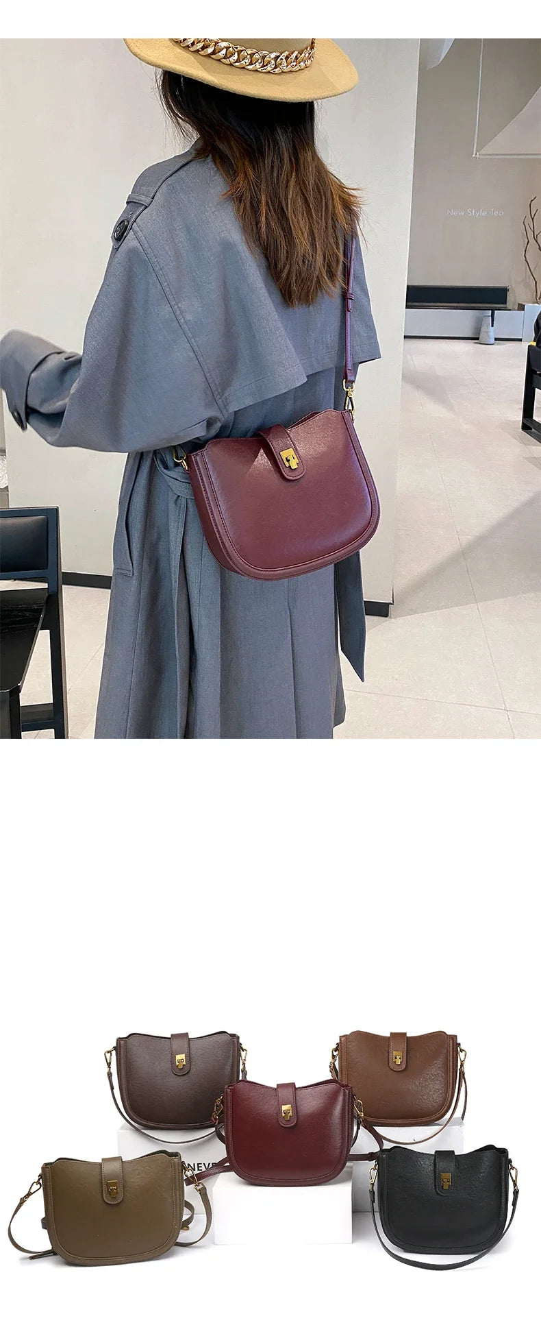 Vintage Luxe Shoulder Bag – Timeless Minimalist Edition